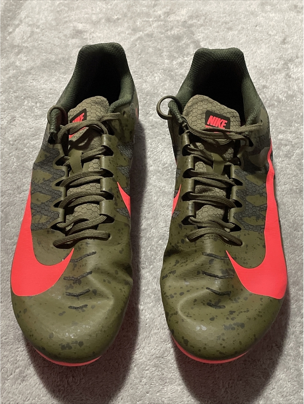 Nike Zoom Rival Green/Pink Track & Field Spikes Mens Size 12.5 907564-301